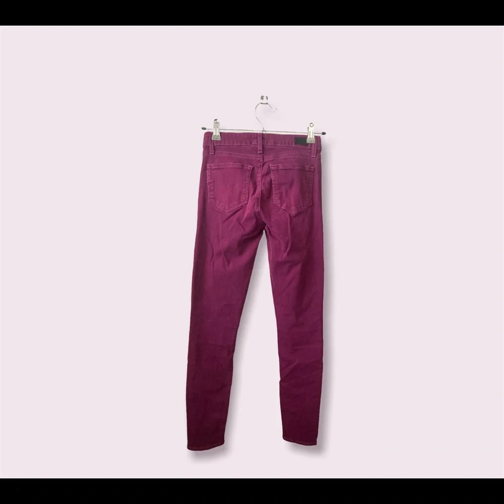PAIGE Purple Skinny Jeans Size 2 - Picture 7 of 8